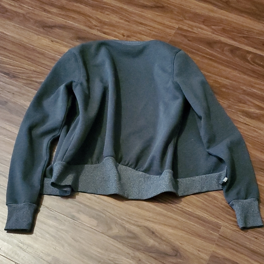 Nike Women's Dark Gray Golf Jacket with Swoosh Zippered Pockets - Picture 10 of 10